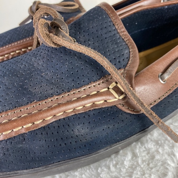 Tommy Bahama Mens 13 Odinn Camp Moccasins Boat Shoes Loafers Blue Driving - Picture 6 of 10